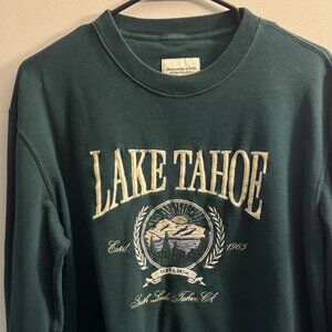 Abercrombie & Fitch - Super Soft Forest Green Lake Tahoe Crew Neck Sweatshirt